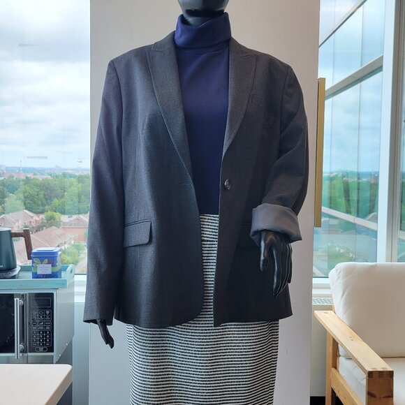 Jones New York Blazer in Pewter Heather - Picture 2 of 11